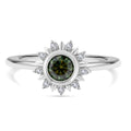 D'Joy Paraiba Moissanit Ring 925 Silber rhodiniert (Größe 18.00) ca. 0,49 ct