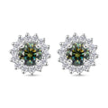 D'Joy Paraiba Moissanit Ohrringe 925 Silber rhodiniert ca. 1,27 ct.