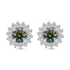 D'Joy Paraiba Moissanit Ohrringe 925 Silber rhodiniert ca. 1,27 ct.