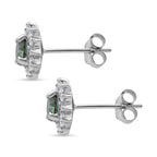 D'Joy Paraiba Moissanit Ohrringe 925 Silber rhodiniert ca. 1,27 ct.
