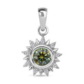 D'Joy Paraiba Moissanit Anhänger 925 Silber rhodiniert ca. 0,48 ct.