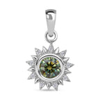 D'Joy Paraiba Moissanit Anhänger 925 Silber rhodiniert ca. 0,48 ct.