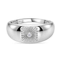 GP - Weißer Diamant, Kanchanaburi Blauer Saphir Ring 925 Silber rhodiniert (Größe 17.00)
