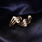 EVER TRUE Moissanit Ohrringe Nickelfreies Messing, Dreifarbig, ca. 0.63 ct