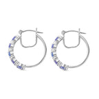 D'Joy Tansanit Ohrringe 925 Silber rhodiniert ca. 1,86 ct.