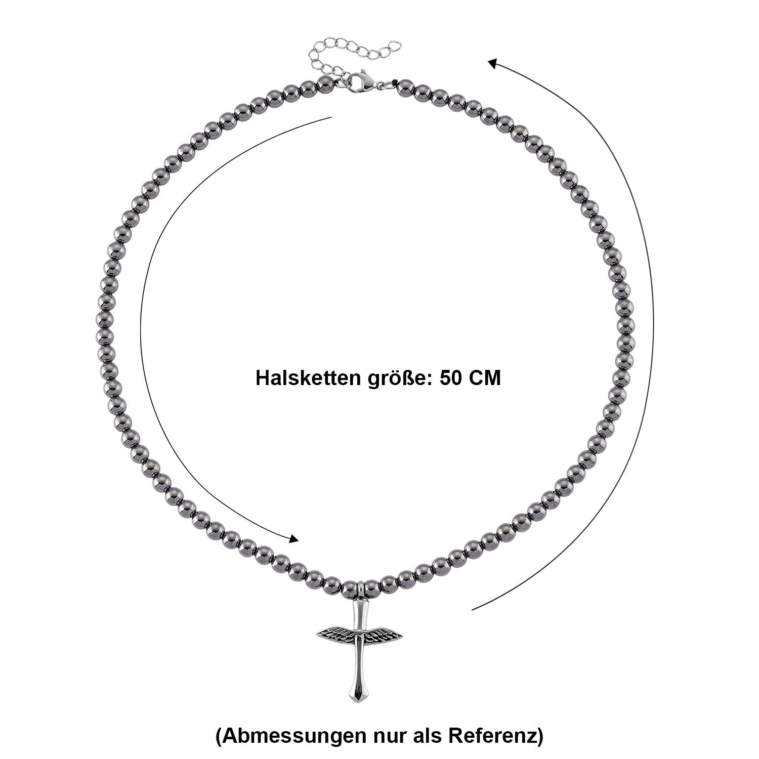 Terahertz Halskette ca. 45 cm + 5 cm Extender, 316L Edelstahl ca. 85.00 ct