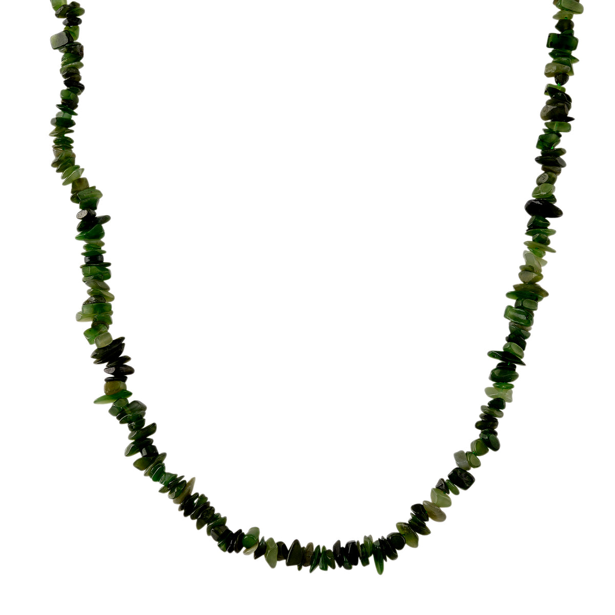 Nephrit Jade Halskette 81 cm ca. 300.00 ct