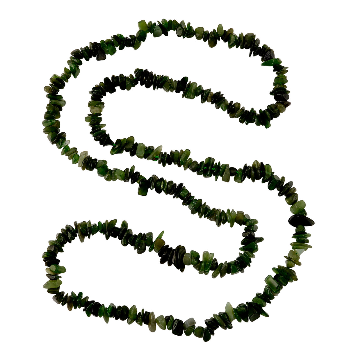 Nephrit Jade Halskette 81 cm ca. 300.00 ct