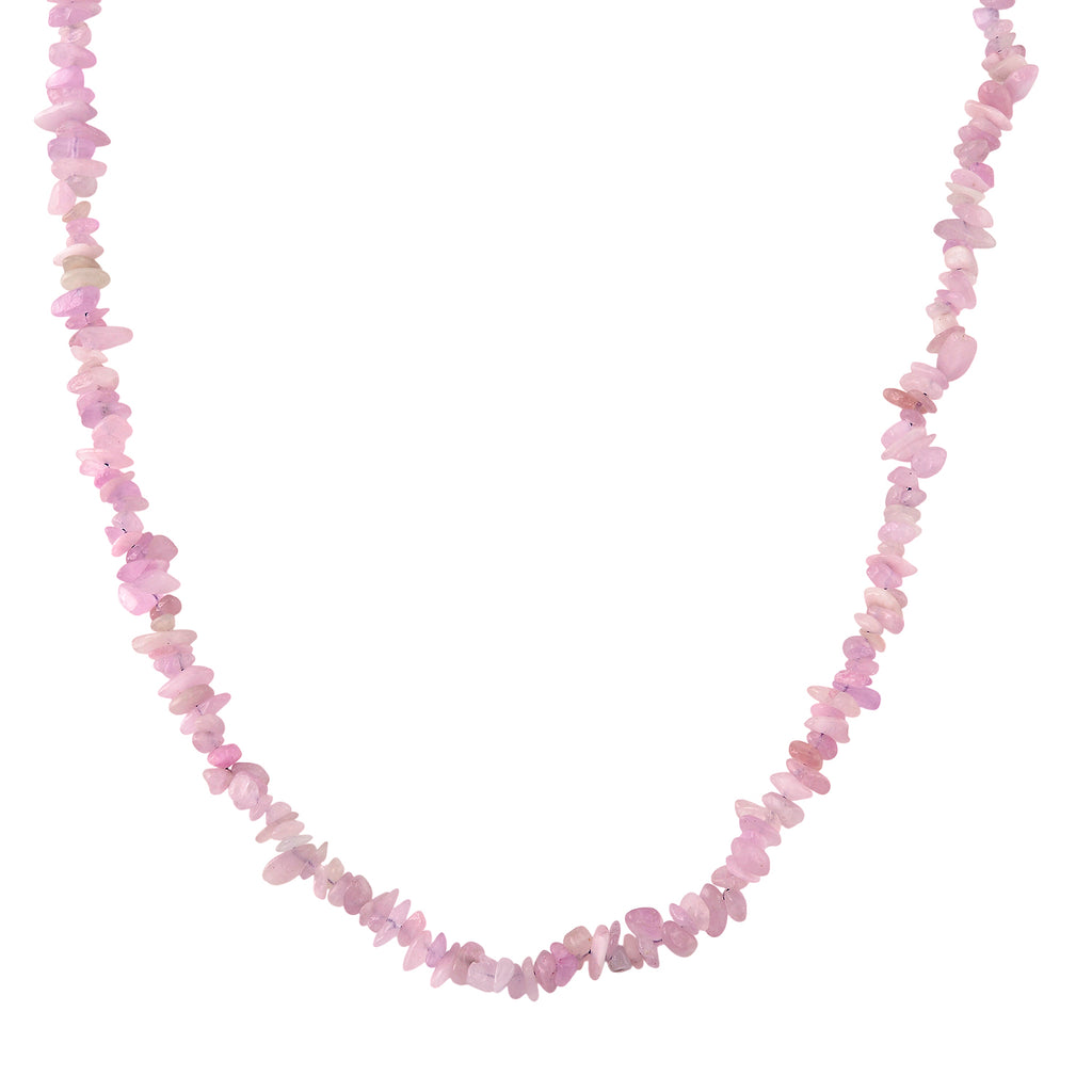Kunzit Halskette 81 cm ca. 300.00 ct