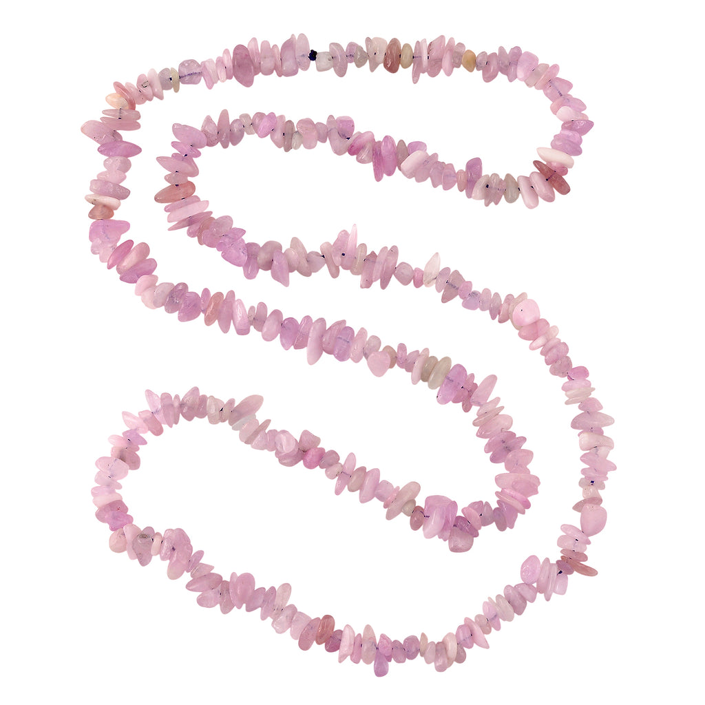 Kunzit Halskette 81 cm ca. 300.00 ct
