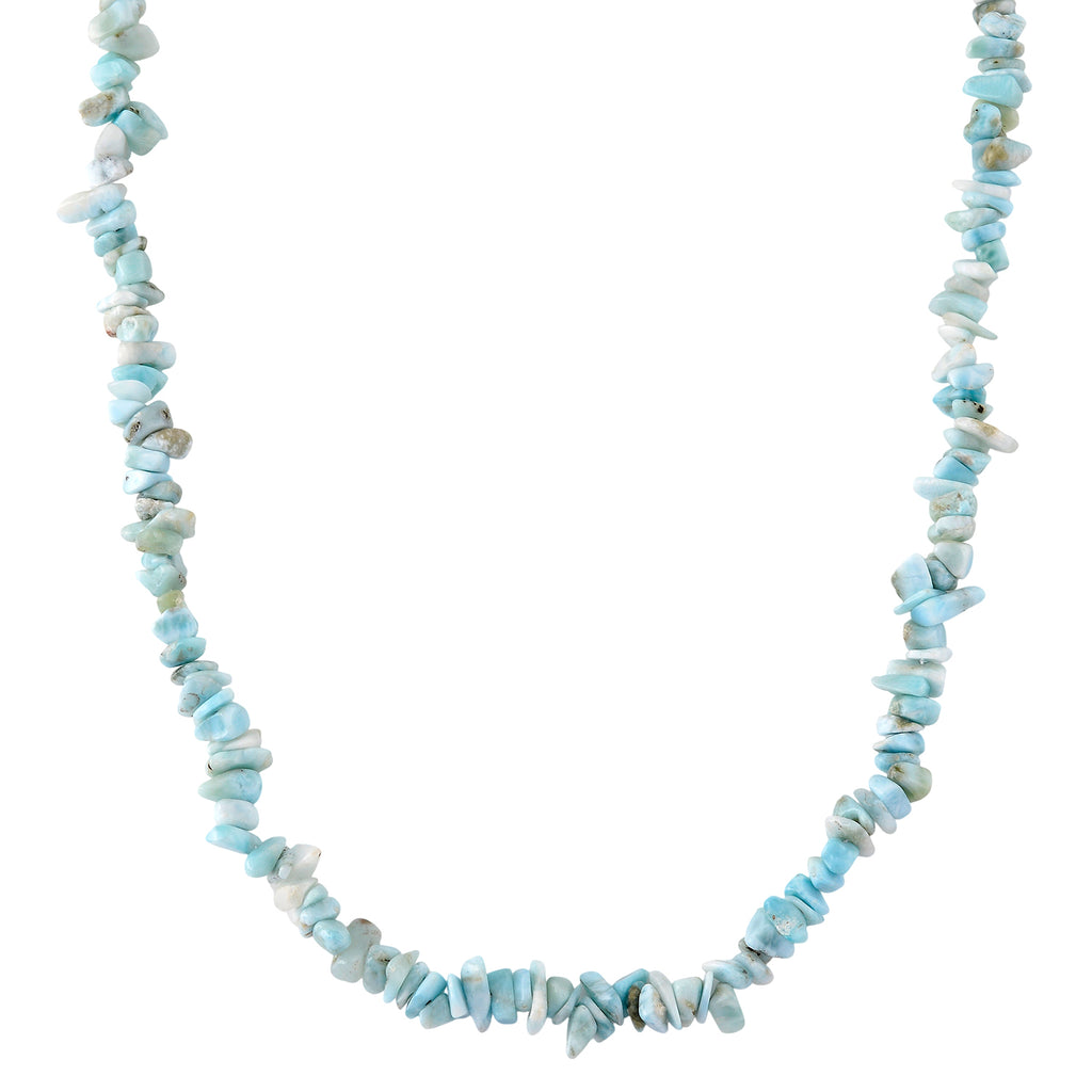 Larimar Halskette ca. 45 cm + 5  cm Extender, ca. 190.00 ct