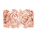 D'Joy Rosa Diamant Ring 925 Silber 750 Roségold vermeil (Größe 18.00) ca. 0.36 ct