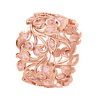 D'Joy Rosa Diamant Ring 925 Silber 750 Roségold vermeil (Größe 20.00) ca. 0.36 ct