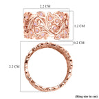 D'Joy Rosa Diamant Ring 925 Silber 750 Roségold vermeil (Größe 20.00) ca. 0.36 ct