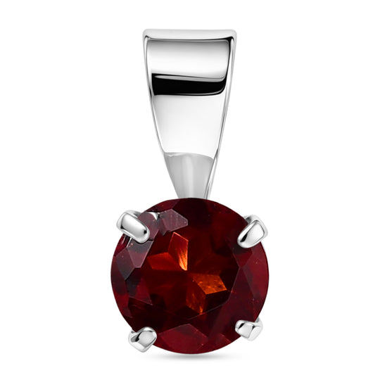Schwarzer Spinell Anhänger 925 Silber platiniert ca. 0.63 ct