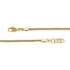 Royal Bali - D'Joy Tulang Naga Armband ca. 19 cm - 20 cm, 925 Silber 916 Gelbgold Vermeil  ca. 7,55g
