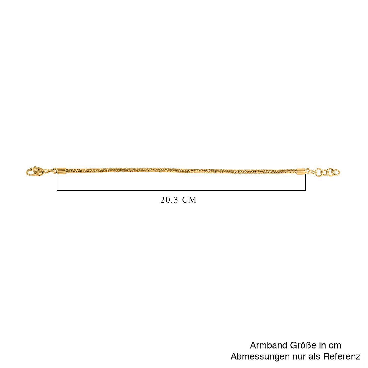 Royal Bali - D'Joy Tulang Naga Armband ca. 19 cm - 20 cm, 925 Silber 916 Gelbgold Vermeil  ca. 7,55g