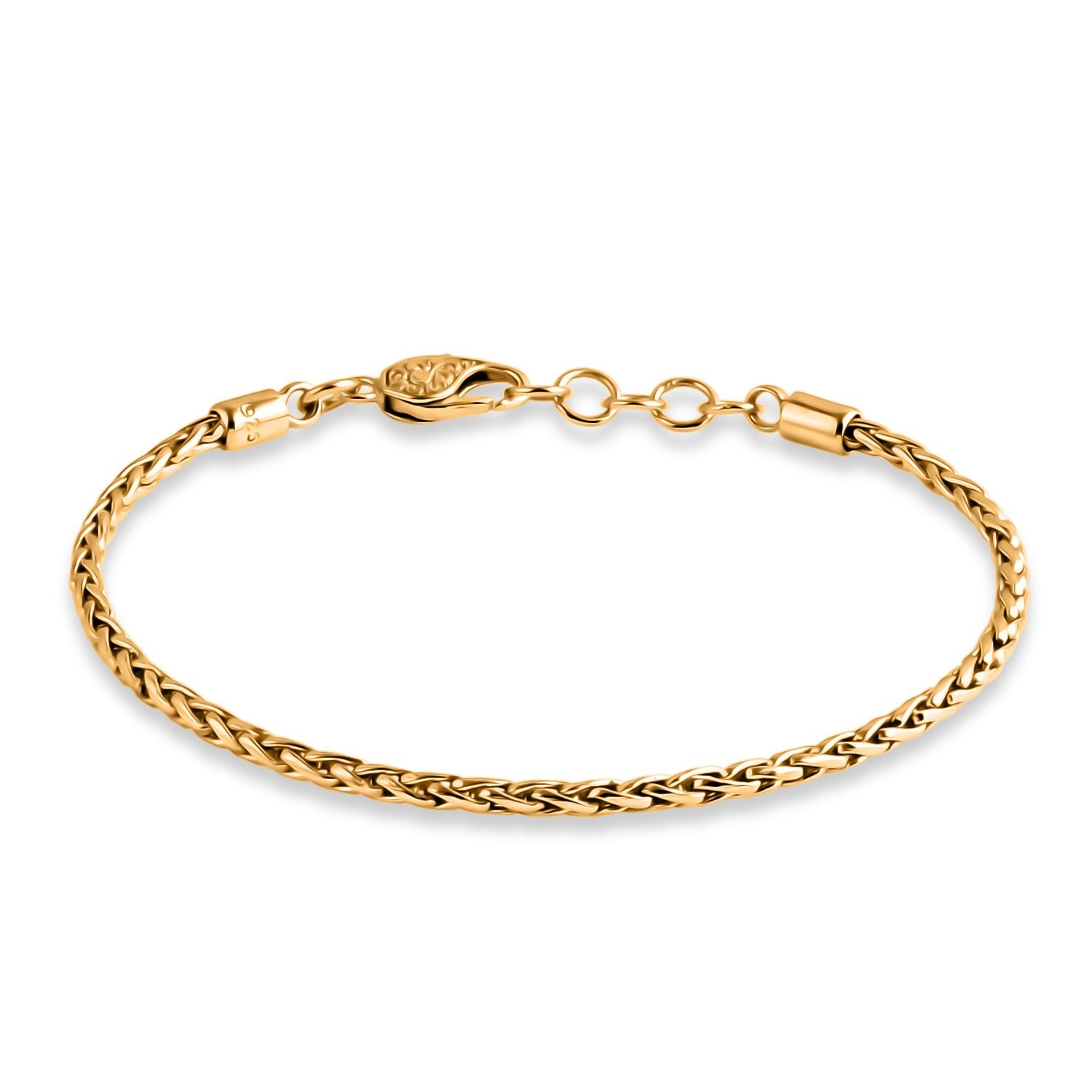 Royal Bali - D'Joy Padian Armband ca. 19 cm - 20 cm, 925 Silber 916 Gelbgold Vermeil  ca. 7,55g