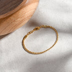 Royal Bali - D'Joy Padian Armband ca. 19 cm - 20 cm, 925 Silber 916 Gelbgold Vermeil  ca. 7,55g