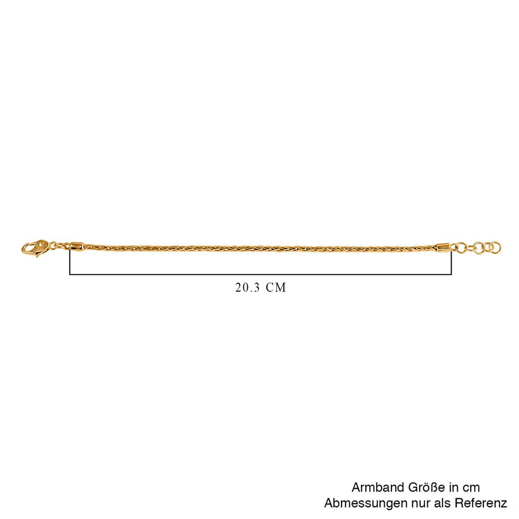 Royal Bali - D'Joy Padian Armband ca. 19 cm - 20 cm, 925 Silber 916 Gelbgold Vermeil  ca. 7,55g