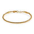 Royal Bali- D'Joy Bourbudur Armband ca. 19 cm - 20 cm, 925 Silber 916 Gelbgold Vermeil  ca. 7,85g