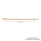 Royal Bali- D'Joy Bourbudur Armband ca. 19 cm - 20 cm, 925 Silber 916 Gelbgold Vermeil  ca. 7,85g