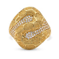 Weißer Zirkonia Ring Nickelfreies Messing (Größe 17.25)