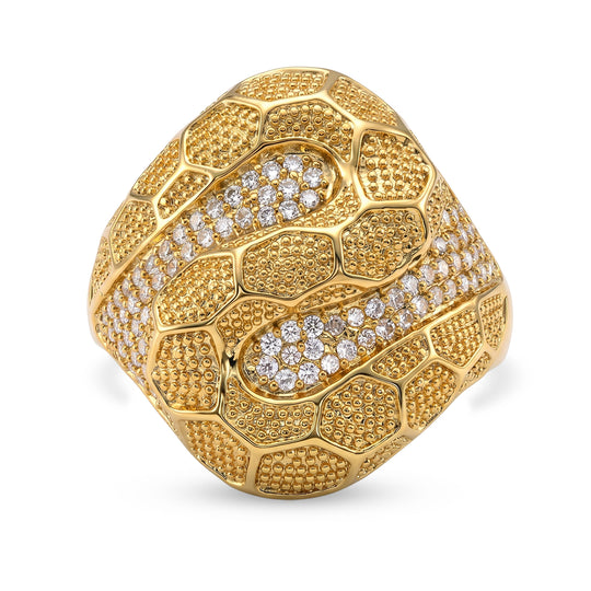 Weißer Zirkonia Ring Nickelfreies Messing (Größe 18.25)