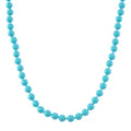 Sleeping Beauty Farbe Muschelkernperle (9-11 mm) Halskette ca. 60 cm 316L Edelstahl