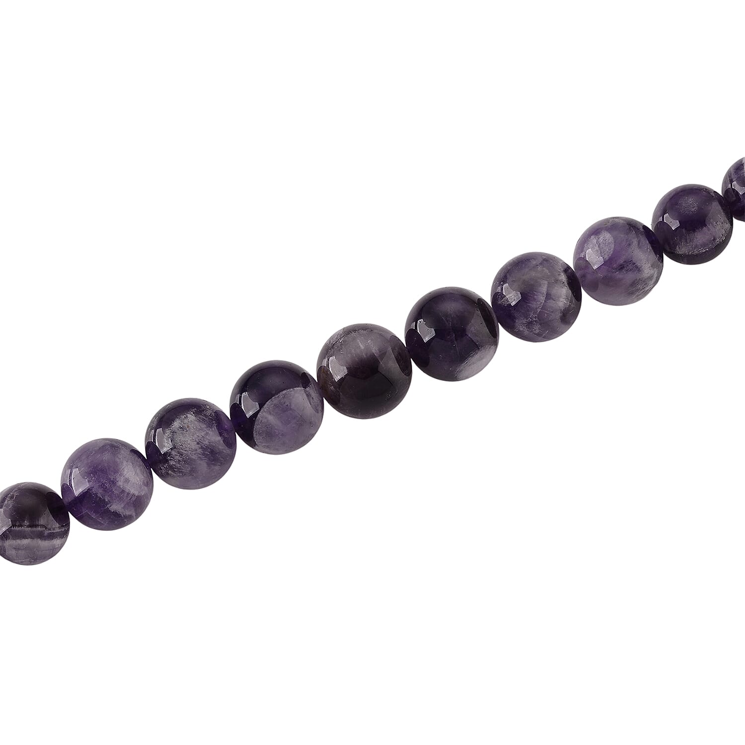 D'Joy Zweifarbiger Amethyst Halskette ca. Flexibles cm 925 Silber Rhodiniert ca. 380.00 ct