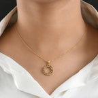 D'Joy AA Natürlicher goldener Tansanit Anhänger 925 Silber 750 Gelb Vergoldet ca. 1.26 ct