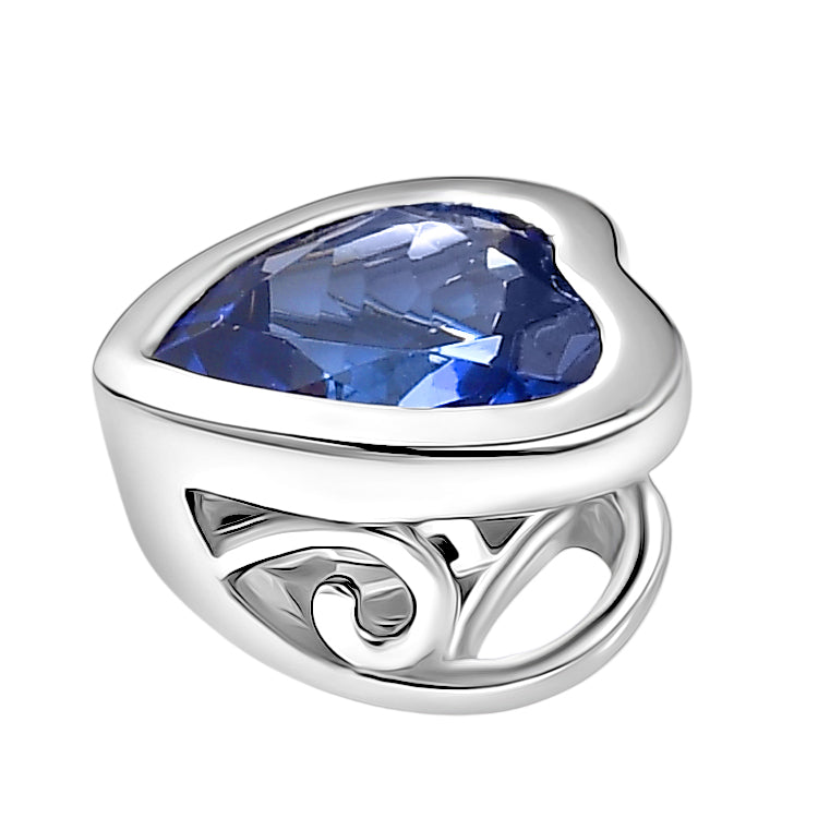 Rhapsody AAAA Tansanit Anhänger 950 Platin ca. 1.12 ct