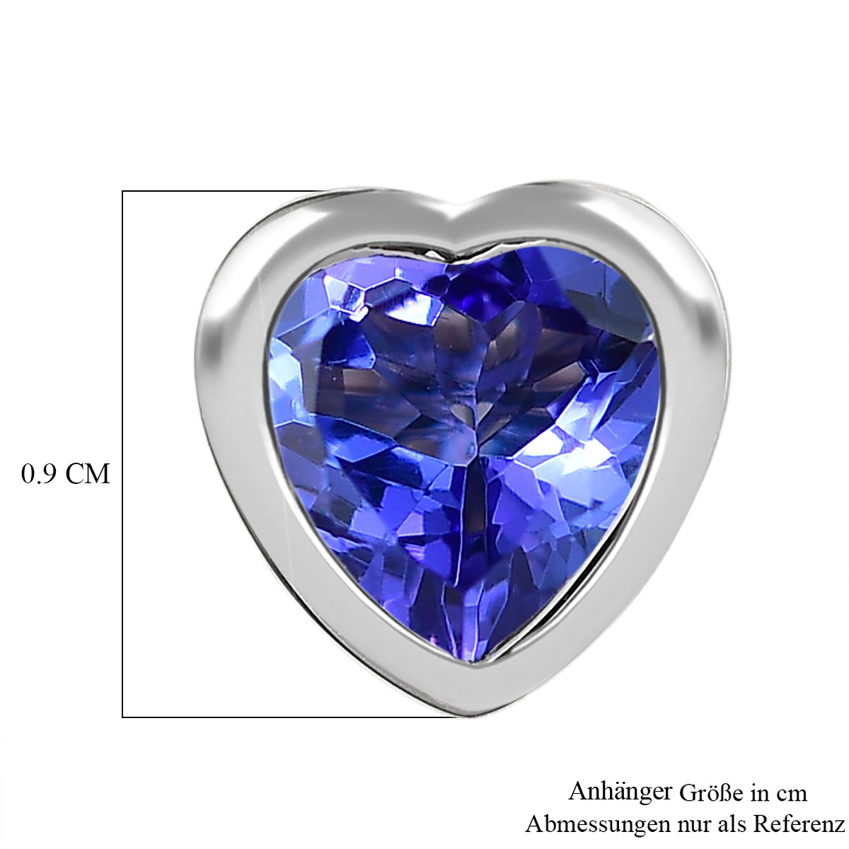 Rhapsody AAAA Tansanit Anhänger 950 Platin ca. 1.12 ct