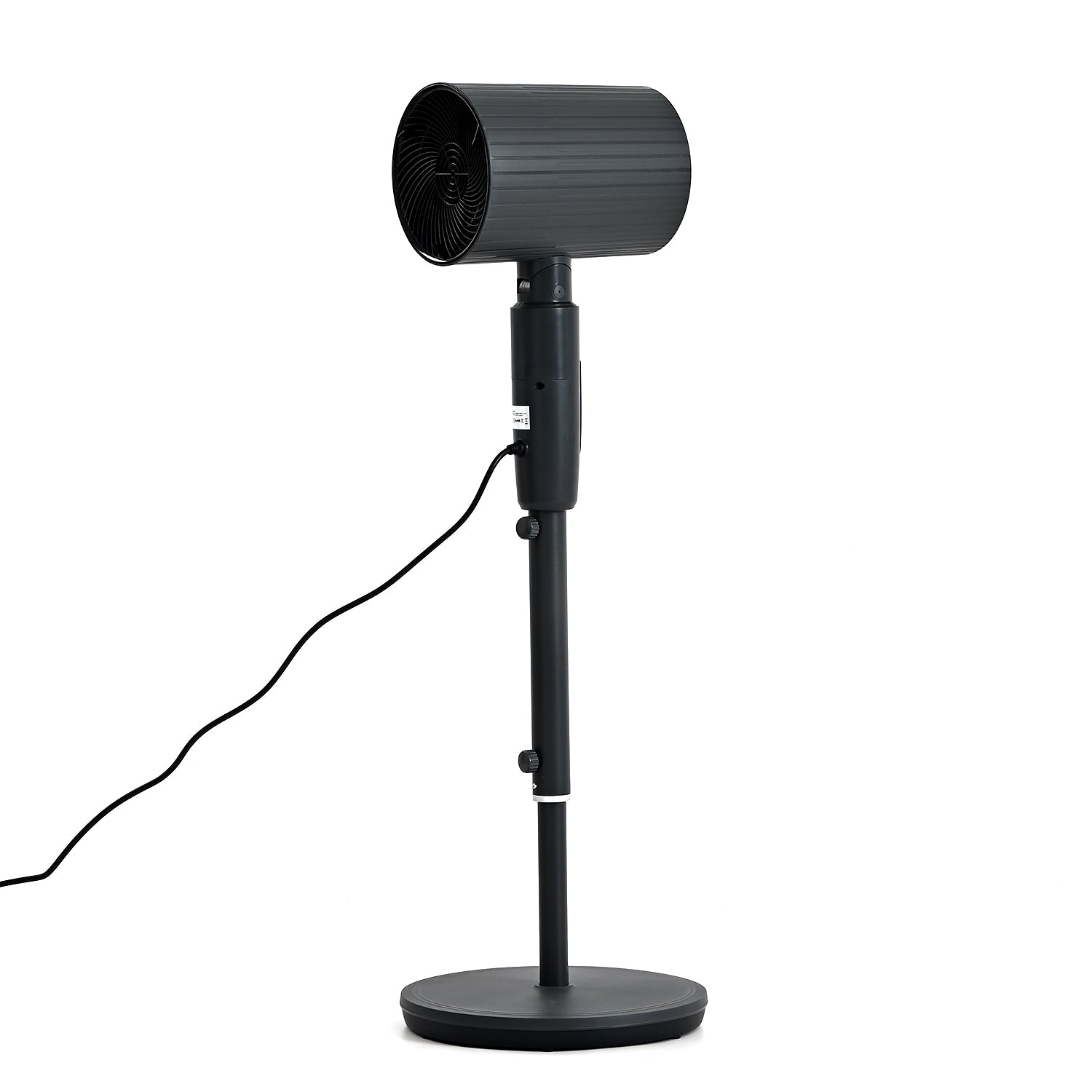 LIVMORE 2-in-1 Turmventilator mit Heizfunktion, Fernbedienung, LCD-Display, 12-Stunden-Timer, oszillierend, höhenverstellbar, Carbongrau