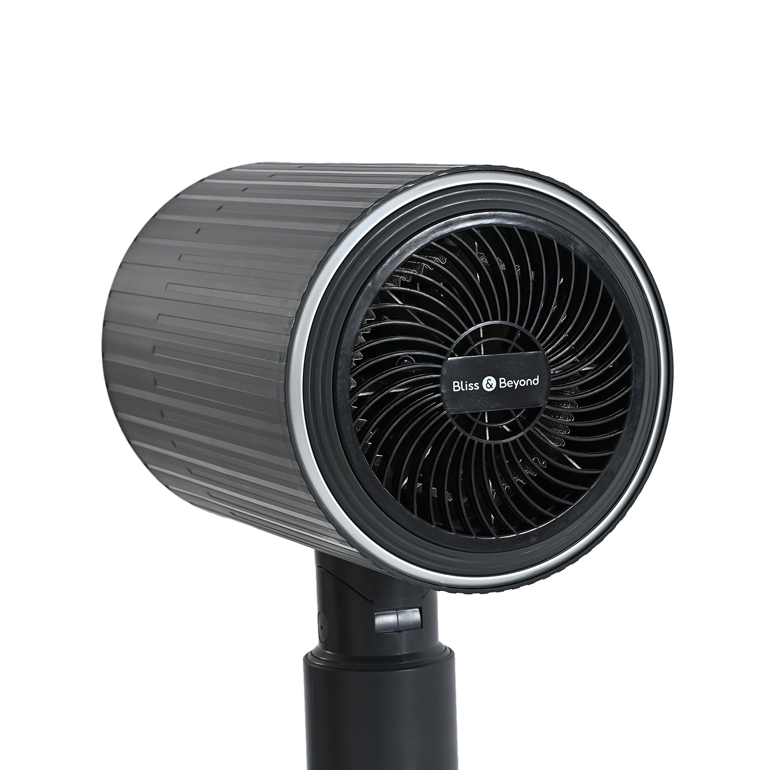 LIVMORE 2-in-1 Turmventilator mit Heizfunktion, Fernbedienung, LCD-Display, 12-Stunden-Timer, oszillierend, höhenverstellbar, Carbongrau