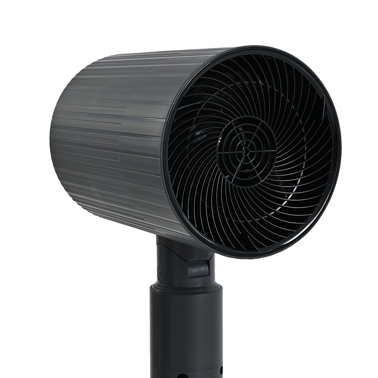 LIVMORE 2-in-1 Turmventilator mit Heizfunktion, Fernbedienung, LCD-Display, 12-Stunden-Timer, oszillierend, höhenverstellbar, Carbongrau