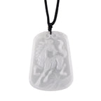 Weiße Jade Halskette Flexibles (ca. 70 cm) ca. 100,00 ct.