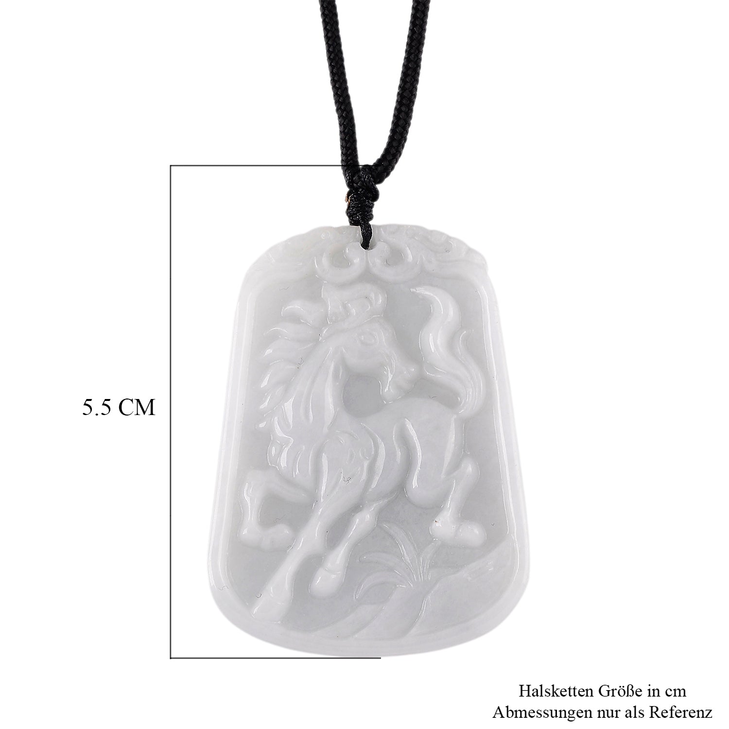 Weiße Jade Halskette Flexibles (ca. 70 cm) ca. 100,00 ct.