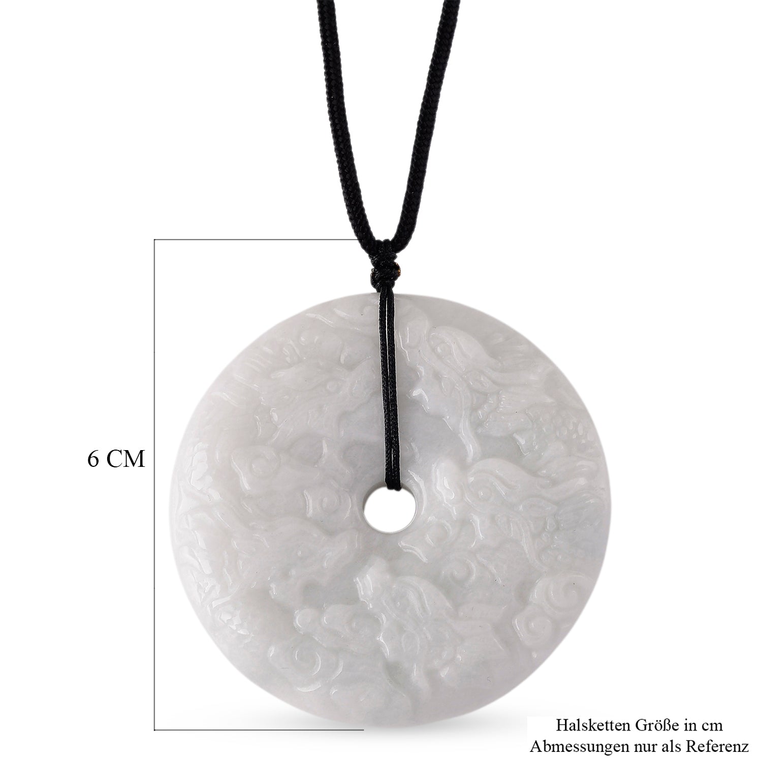 Weiße Jade Halskette Flexibles (ca. 70 cm) ca. 320,00 ct.