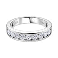D'Joy Moissanit Ring 925 Silber Rhodiniert (Größe 17.00) ca. 1.00 ct