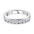 D'Joy Moissanit Ring 925 Silber Rhodiniert (Größe 19.00) ca. 1.00 ct