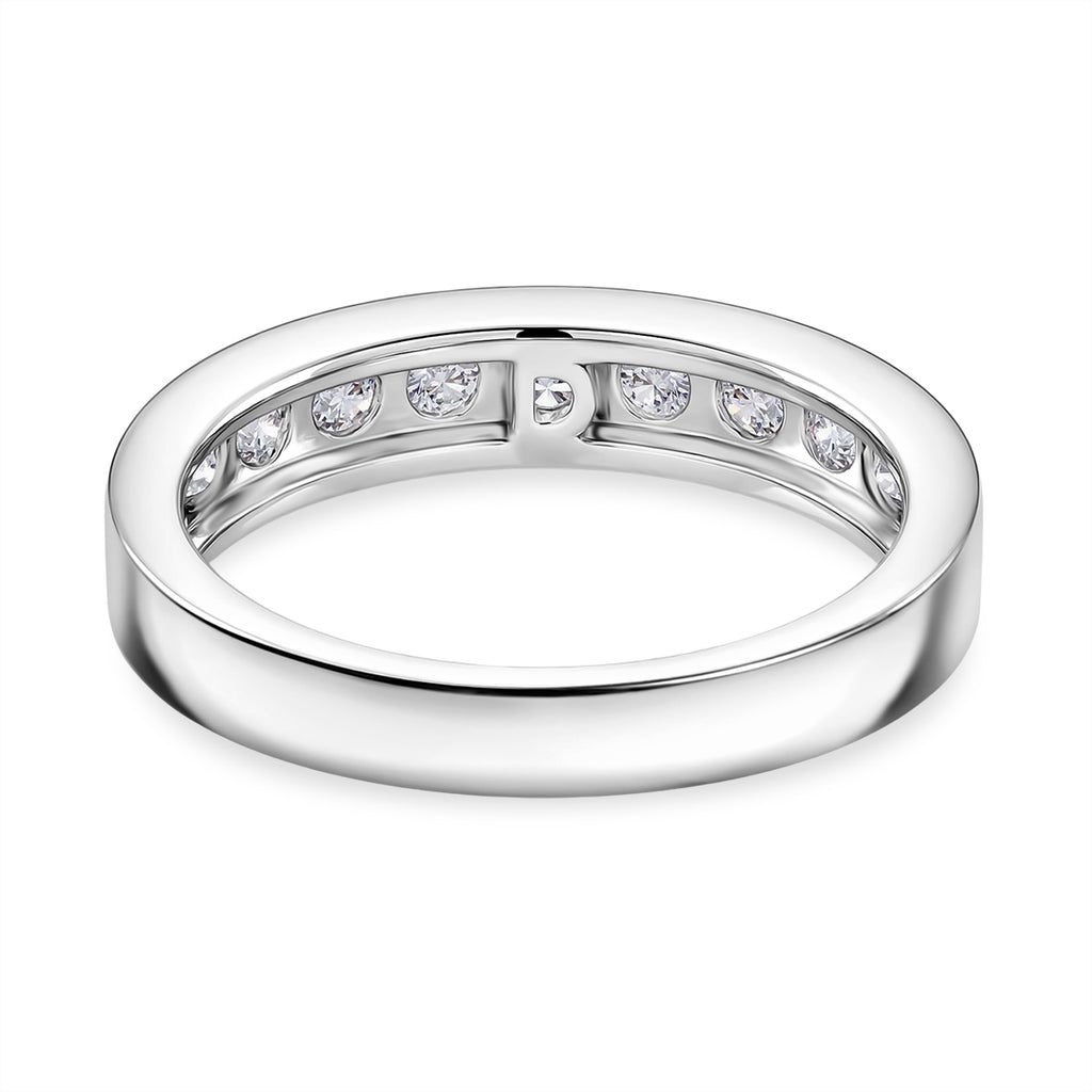 D'Joy Moissanit Ring 925 Silber Rhodiniert (Größe 19.00) ca. 1.00 ct