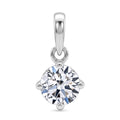 LUXURIANT SI-GH Labor Diamant Anhänger in 375 Weißgold - 0,50 ct.