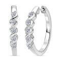 LUXURIANT DIAMOND - Lab Grown Diamant SI-GH Ohrringe 925 Silber Rhodiniert ca. 0.23 ct