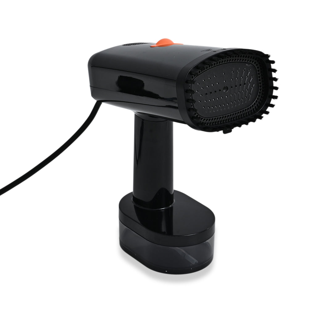 VACUUM GARMENT STEAMER VOLTAGE:220-240V 50/60Hz POWER:2100W WATER TANK CAPACITY:370ML HEATING TIME:28S                                     Air output:32g/min   Suction power: 5000Pa                              Working time: 11mins Cord length:1.8M, exte