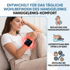 LIVMORE Handgelenkbandage mit Rotlicht und Infrarotlicht, 660nm und 850nm, Neopren, 41x9cm, Schwarz
