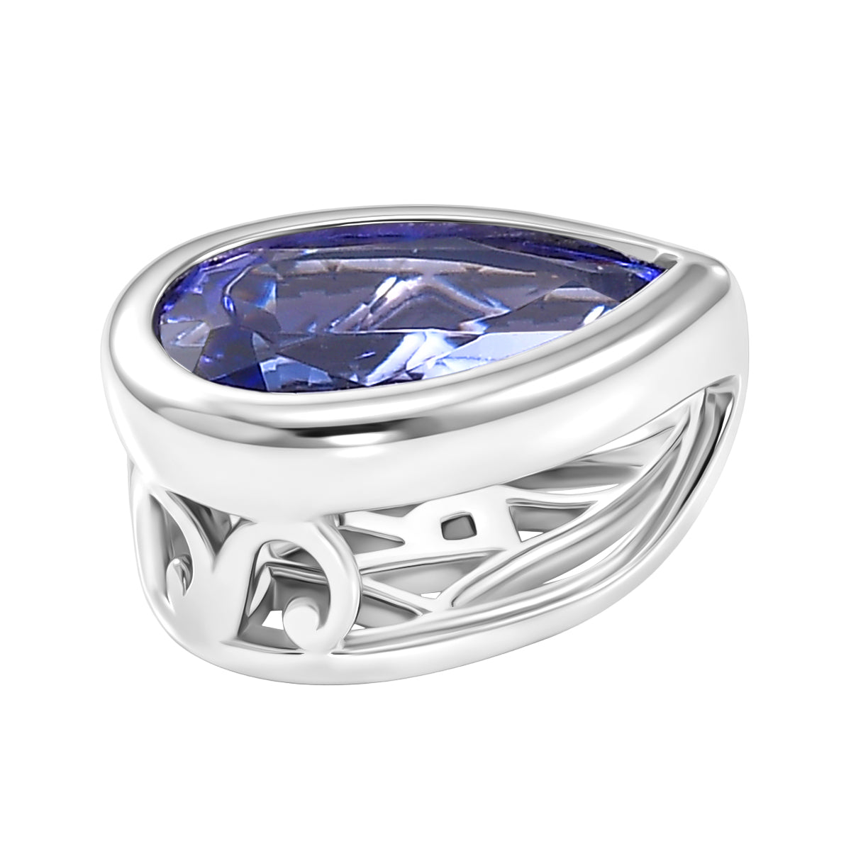 Rhapsody AAAA Tansanit Anhänger 950 Platin ca. 1.00 ct