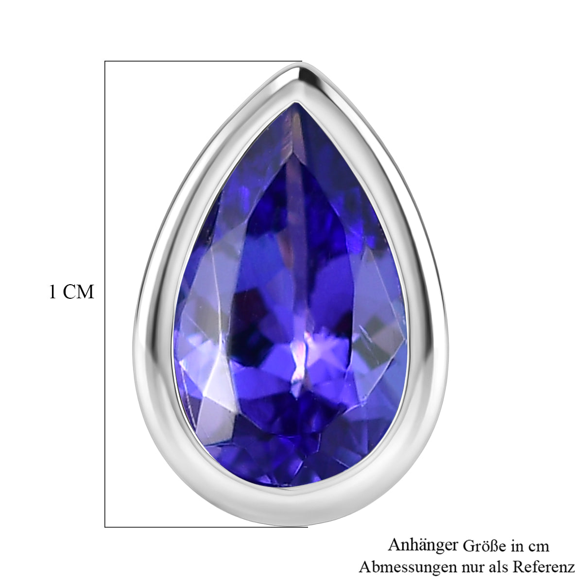 Rhapsody AAAA Tansanit Anhänger 950 Platin ca. 1.00 ct