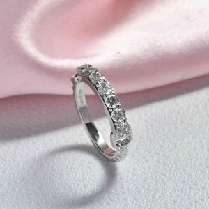 EVER TRUE Moissanit Ring Nickelfreies Messing (Größe 17.00) ca. 0,73 ct