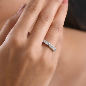 EVER TRUE Moissanit Ring Nickelfreies Messing (Größe 17.00) ca. 0,73 ct